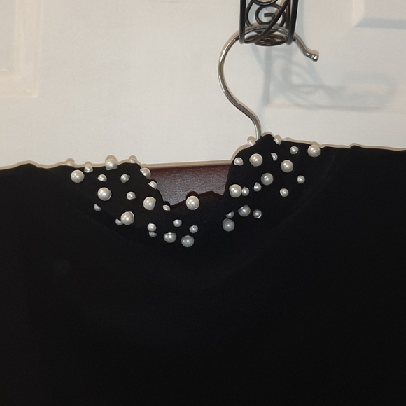 Tiana B Sleeveless black pearled neck swin… - Picture 5 of 6